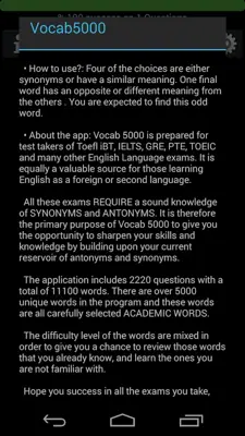 Vocab 5000 android App screenshot 2